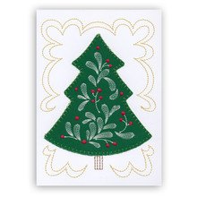 Holly Jolly Greeting Cards Embroidery Design by OESD #12834 CD Version