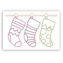 Holly Jolly Greeting Cards Embroidery Design by OESD #12834 CD Version