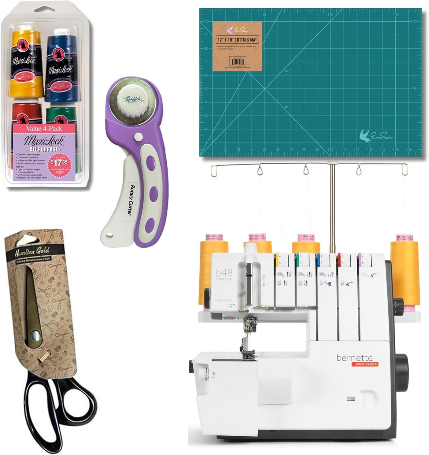 Bernette b48 Funlock Serger Coverstitch Machine