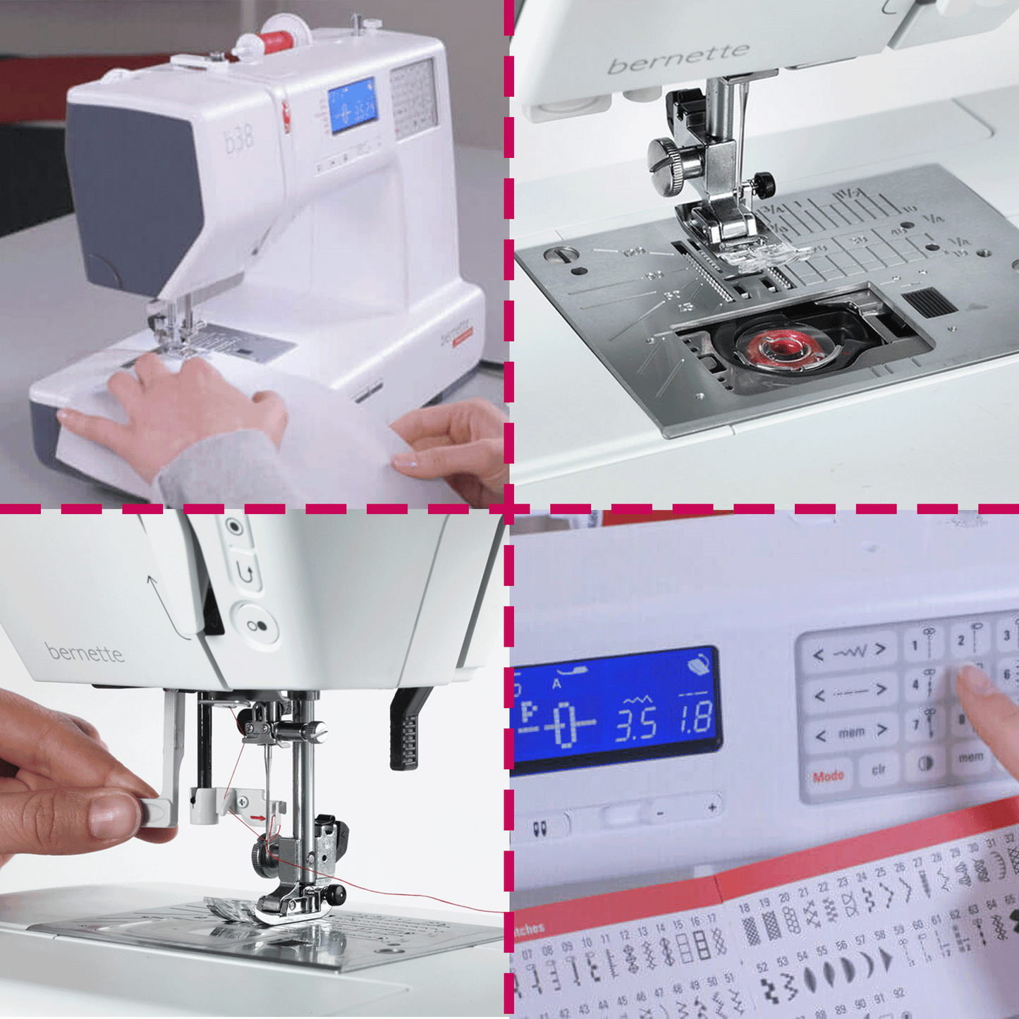 Bernette B38 Affordable Sewing Machine - $200 Worth Quilting Bundle