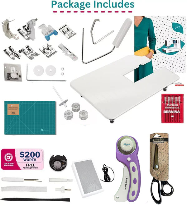 Refurbished Bernette B77 Sewing Machine - Perfect for Beginners and Quilting Enthusiasts