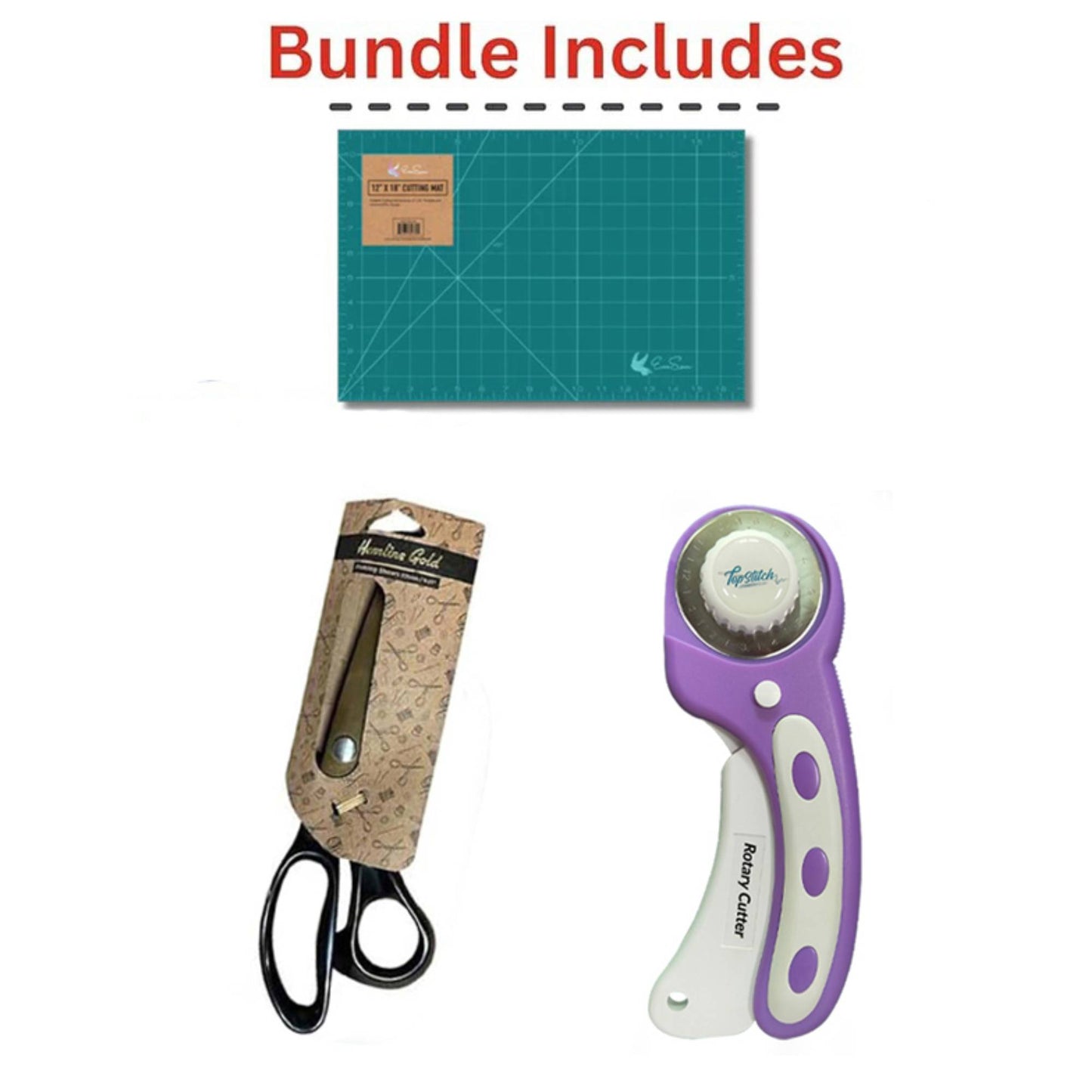 Bernette B08 Straight Stitch Sewing Machine | 1600 Stitches Per Minute | Exclusive Bundle with 6-Pack Threads, Scissors, Rotary Cutter, Needles, Bobbins, Extension Table, LED Light, Threader