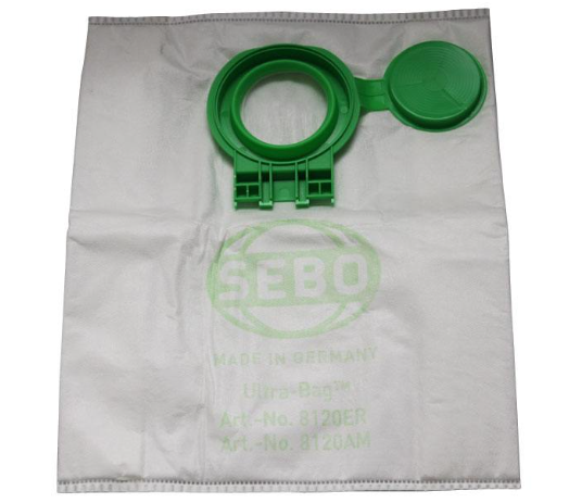 SEBO Airbelt D Ultra 3-Ply AeraPure Filter Bags - 8 Pack