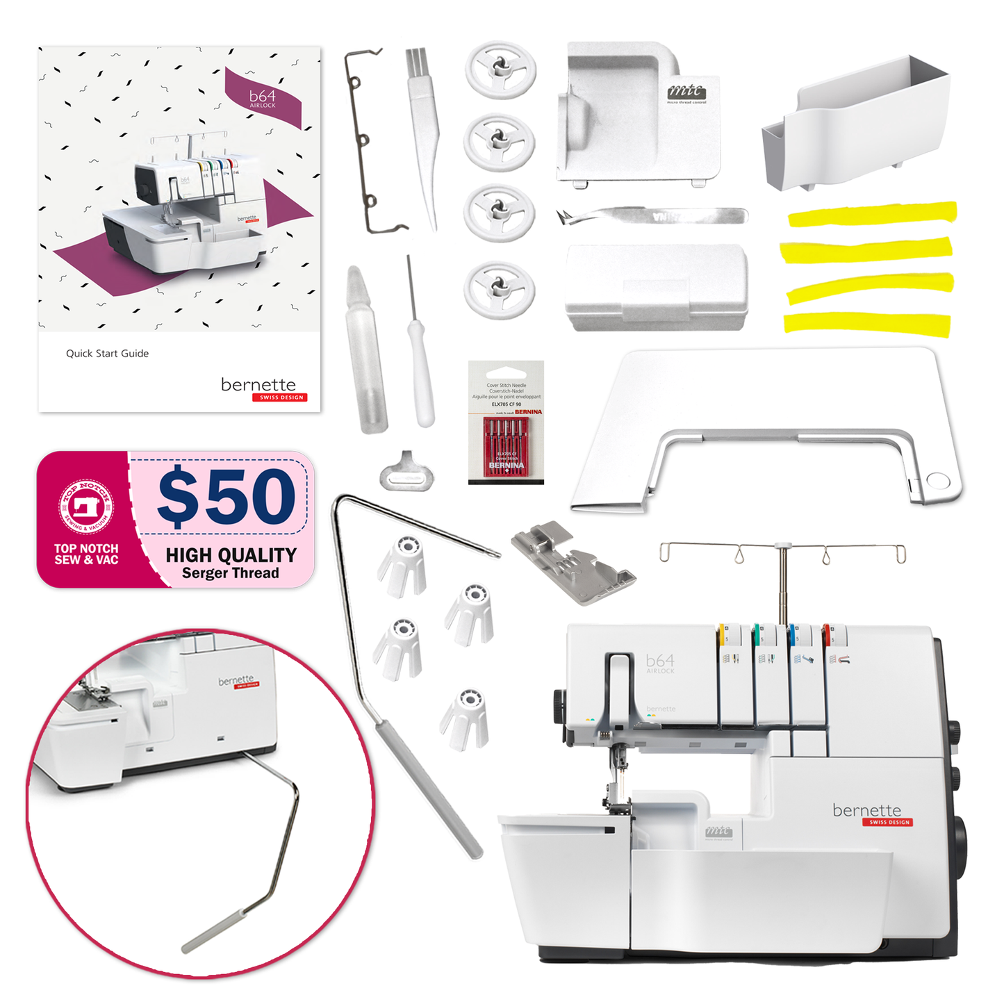 Bernette B64 Airlock Serger Machine