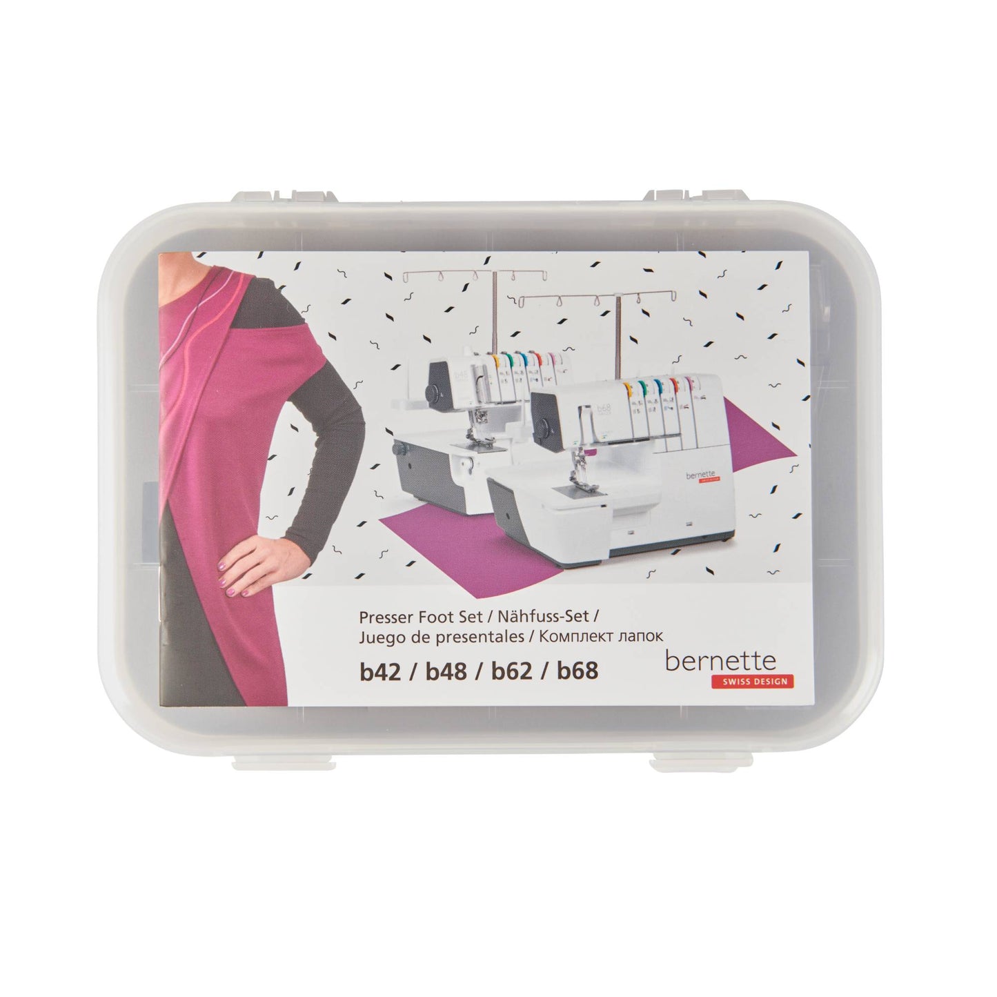 bernette Cover/Chainstitch Presser Foot Set for b42/b48 and b62/b68