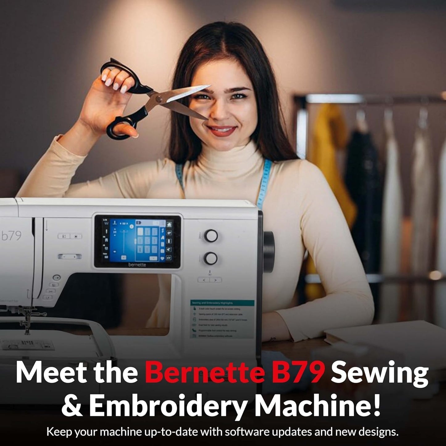 Bernette b79 Sewing & Embroidery Machine Bundle
