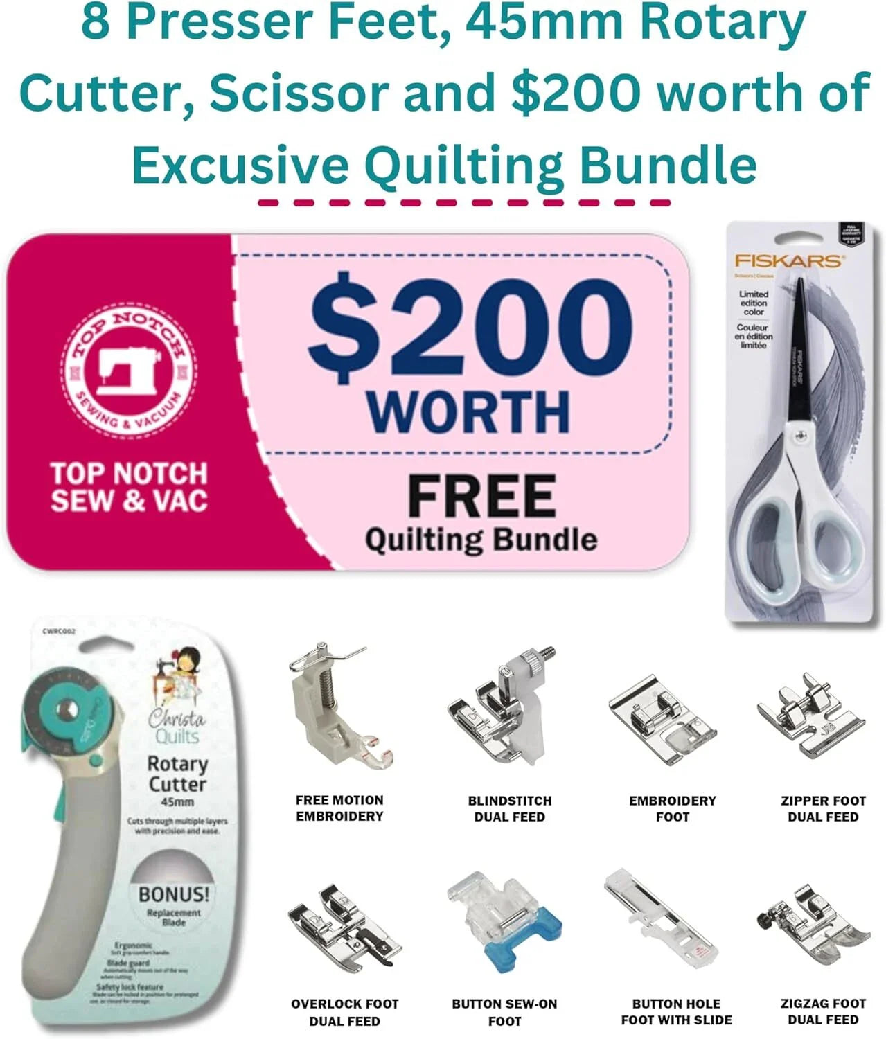 Refurbished Bernette B77 Sewing Machine - Perfect for Beginners and Quilting Enthusiasts