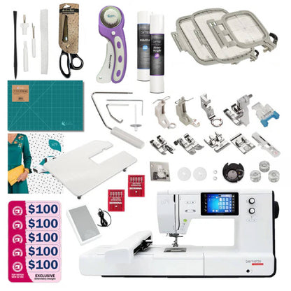 Bernette B79 Sewing & Embroidery Machine Deluxe Bundle