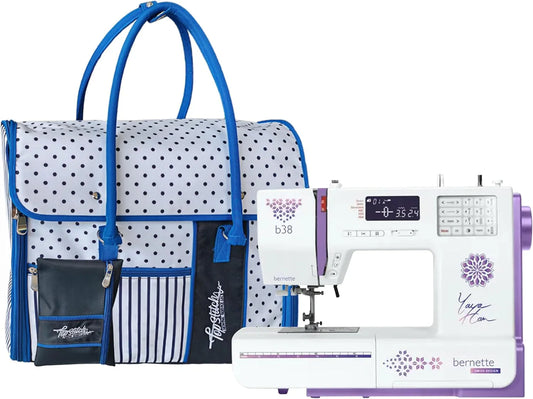 Bernette B38 Yaya Han Special Edition Sewing Machine with Top Stitch Tote Bag