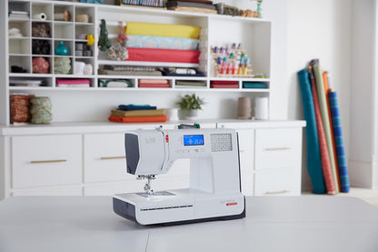 Bernette B38 Creative Computerized Bundle Featuring 394 Stitches, LCD Display, Extension Table & Complimentary Bernette Tote