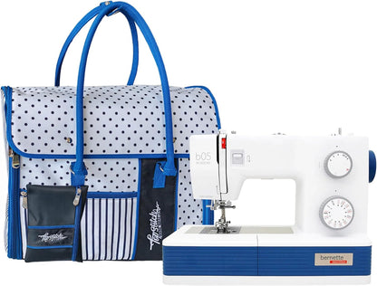 Bernette b05 Academy Sewing Machine + Top Stitch Rolling Tote Bag Bundle