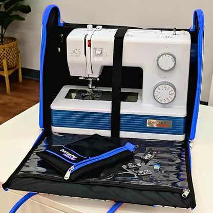 Bernette b05 Academy Sewing Machine + Top Stitch Rolling Tote Bag Bundle