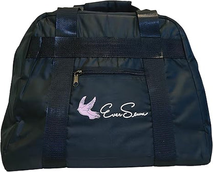 Ever Sewn Portable Bag | Eversewn Sparrow Canvas Sewing Machine Tote, Perfect for Small Bernette and Eversewn machines | Black |18L x 8W x 14H