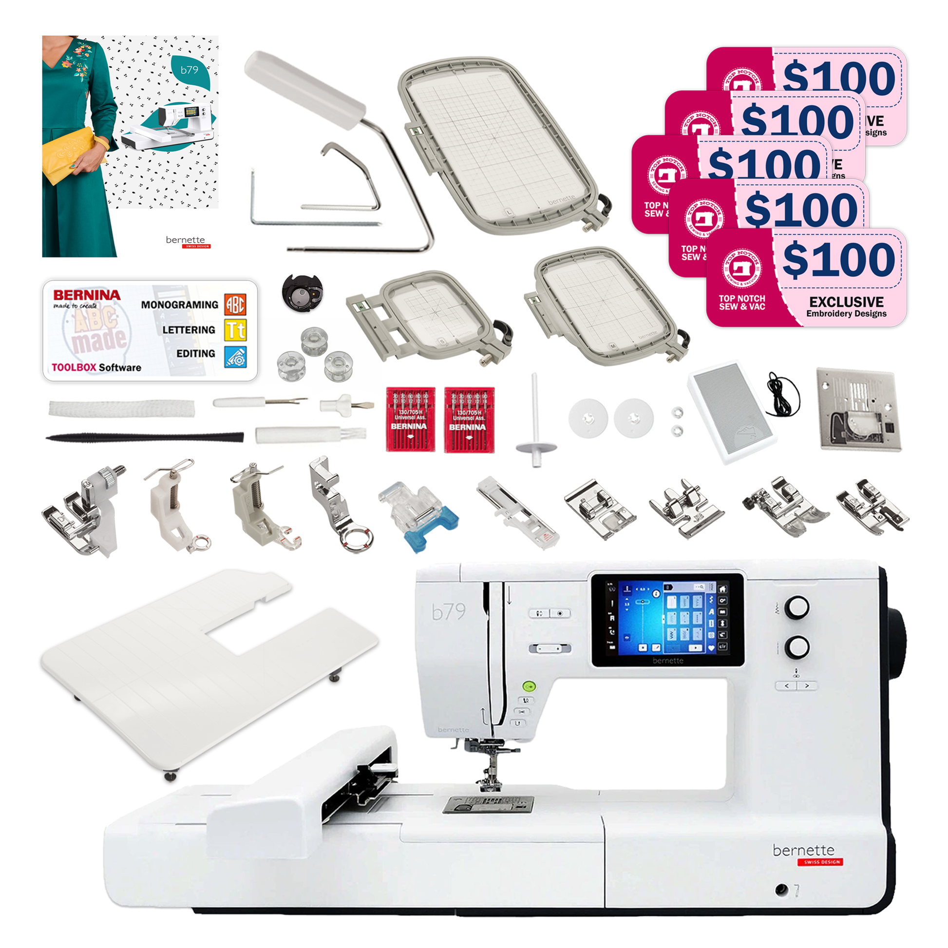 Bernette B79 Sewing and Embroidery Machine