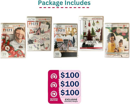 Bernette B79 Sewing and Embroidery Machine - Christmas Design Bundle