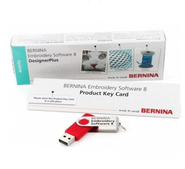 Bernina 036738.72.01 Embroidery Software Update Designer Plus from Versions V5/V6/V7 to Version V8.2 , Download Reference Manual*