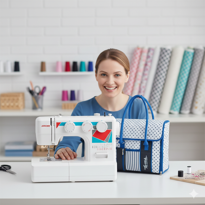 Top Stitch Portable Padded Sewing Machine Tote Bag
