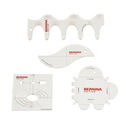 BERNINA Curves and Clams Ruler Set (4-Piece Set)