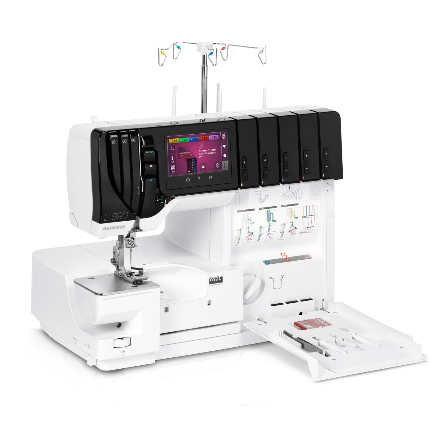 BERNINA L 890 Air Threading Overlock Coverstitch/Combo Serger with FREE Bundle Offer