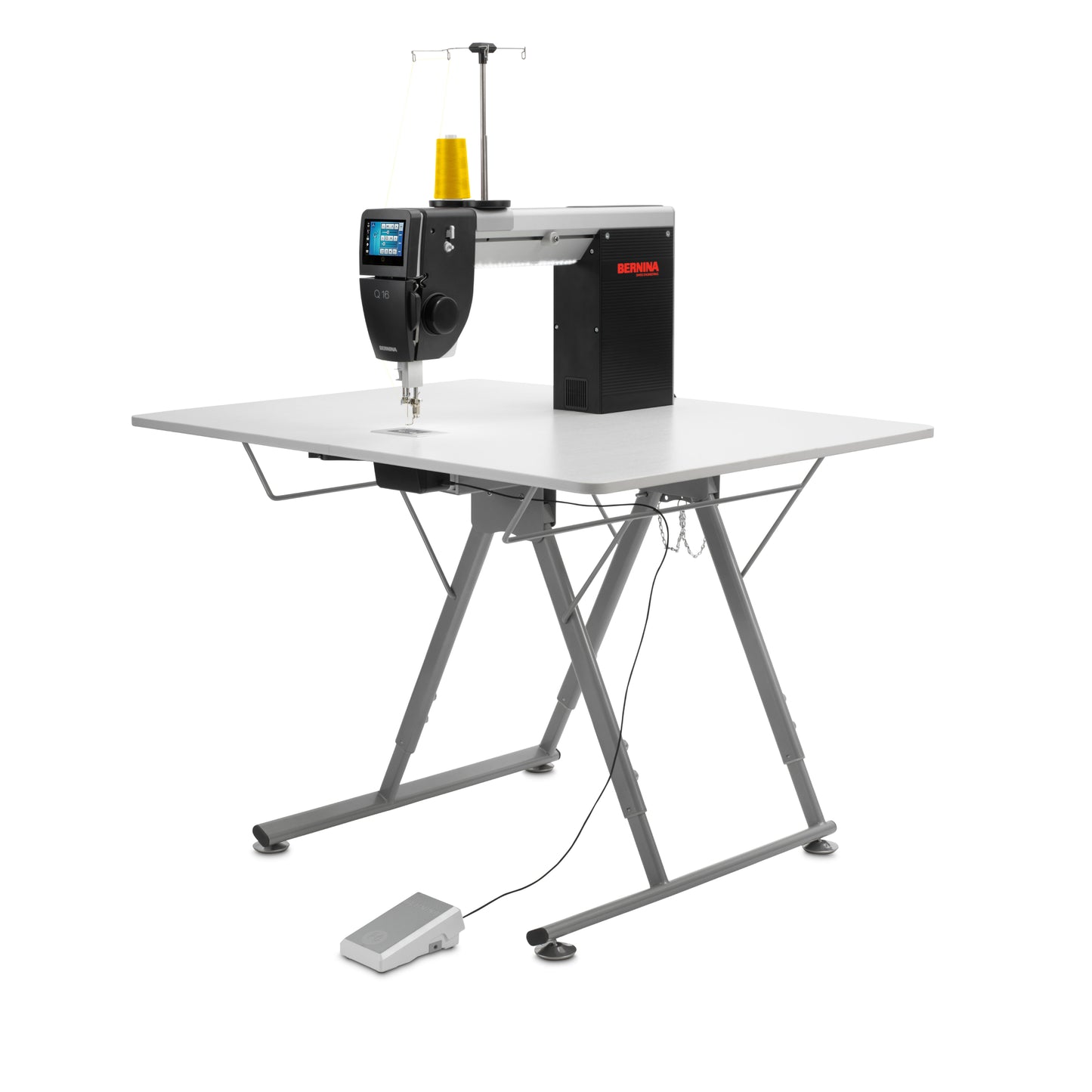 Bernina Q16 on Adjustable Foldable Table