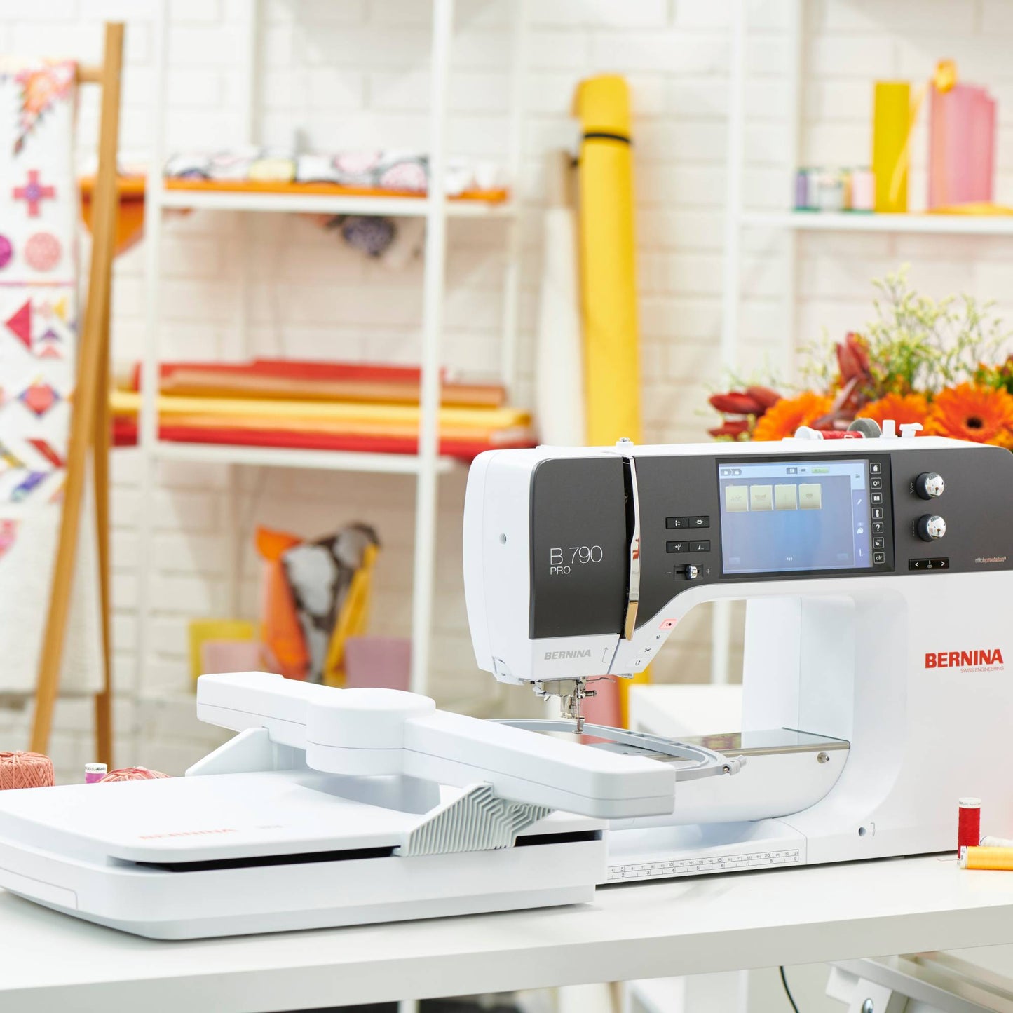 Bernina 790 Pro Sewing, Quilting, & Embroidery Machine with FREE Gift