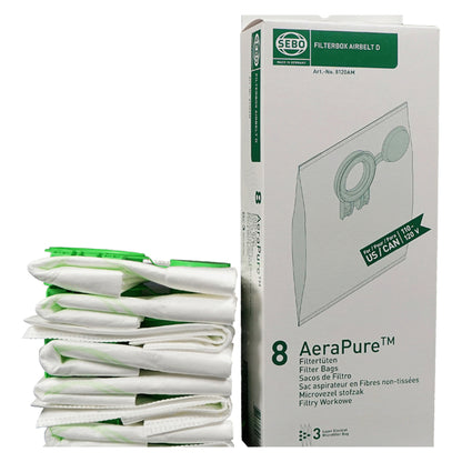 SEBO Airbelt D Ultra 3-Ply AeraPure Filter Bag - 176 pack