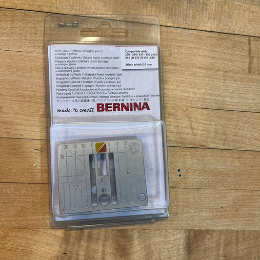 BERNINA Straight, Cutwork, Punch Stitch Plate 210-240, 330-380, 430, 440, B530, B550, 630
