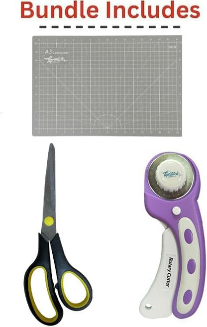 Bernette B38 Computerized Sewing Machine with Cutting Tools & Presser Foot Kit | Advanced Sewing Bundle