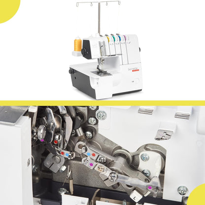 Bernette B42 Funlock Coverstitch Machine Bundle with Cutting Mat, Scissors, Rotary Cutter, and Thread Set