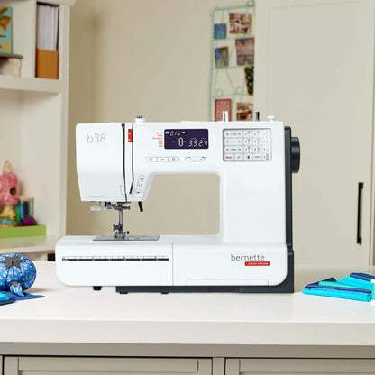 Bernette b38 Sewing & Quilting Bundle with Top Stitch Carry Tote Bag