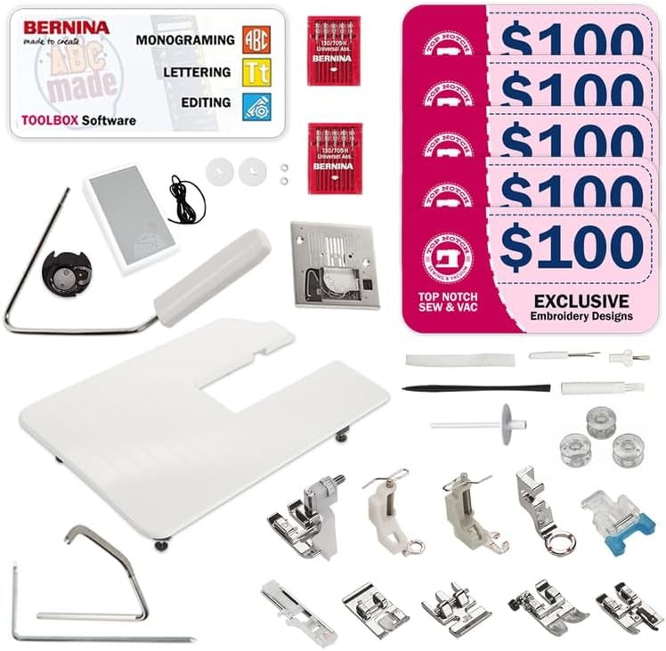 Bernette b79 Sewing and Embroidery Machine Bundle
