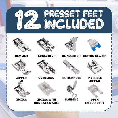 Bernette b05 Academy Sewing Machine with EverSewn 60-Pc Sunset Thread Bundle