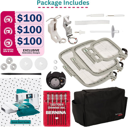Bernette b70 DECO Embroidery Machine Bundle