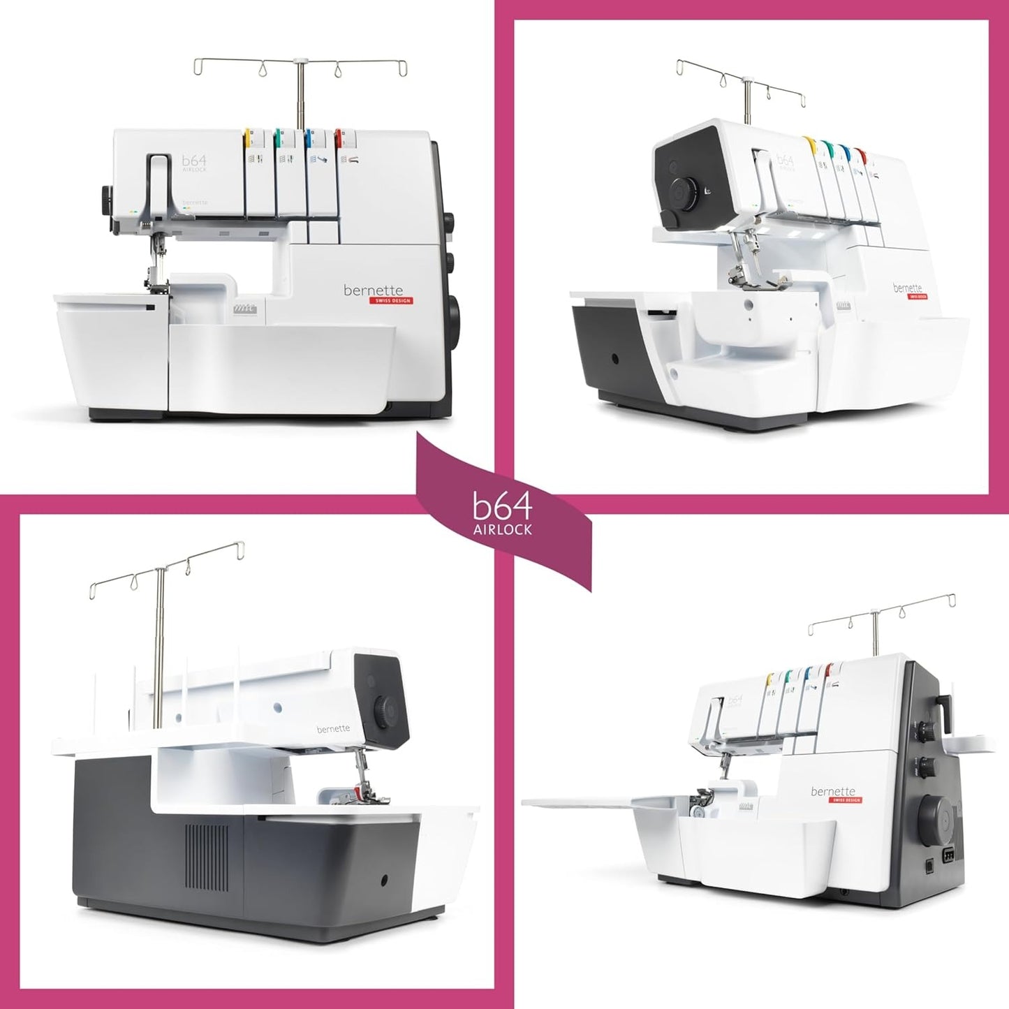 Bernette b64 AIRLOCK Overlocker Serger Bundle