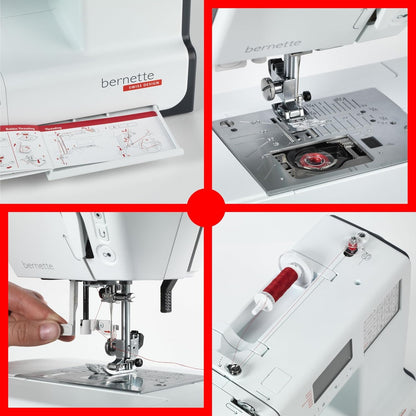 Bernette B38 Computerized Sewing Machine with Sunset Thread Collection