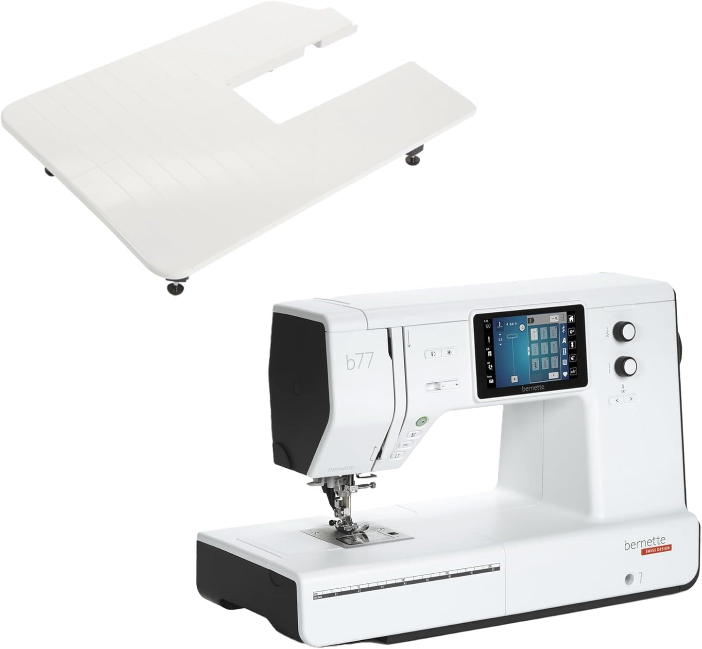 Bernette b77 Sewing & Quilting Machine with EverSewn 60-Pc Sunset Thread Bundle