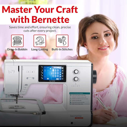 Bernette b79 Sewing and Embroidery Machine Bundle