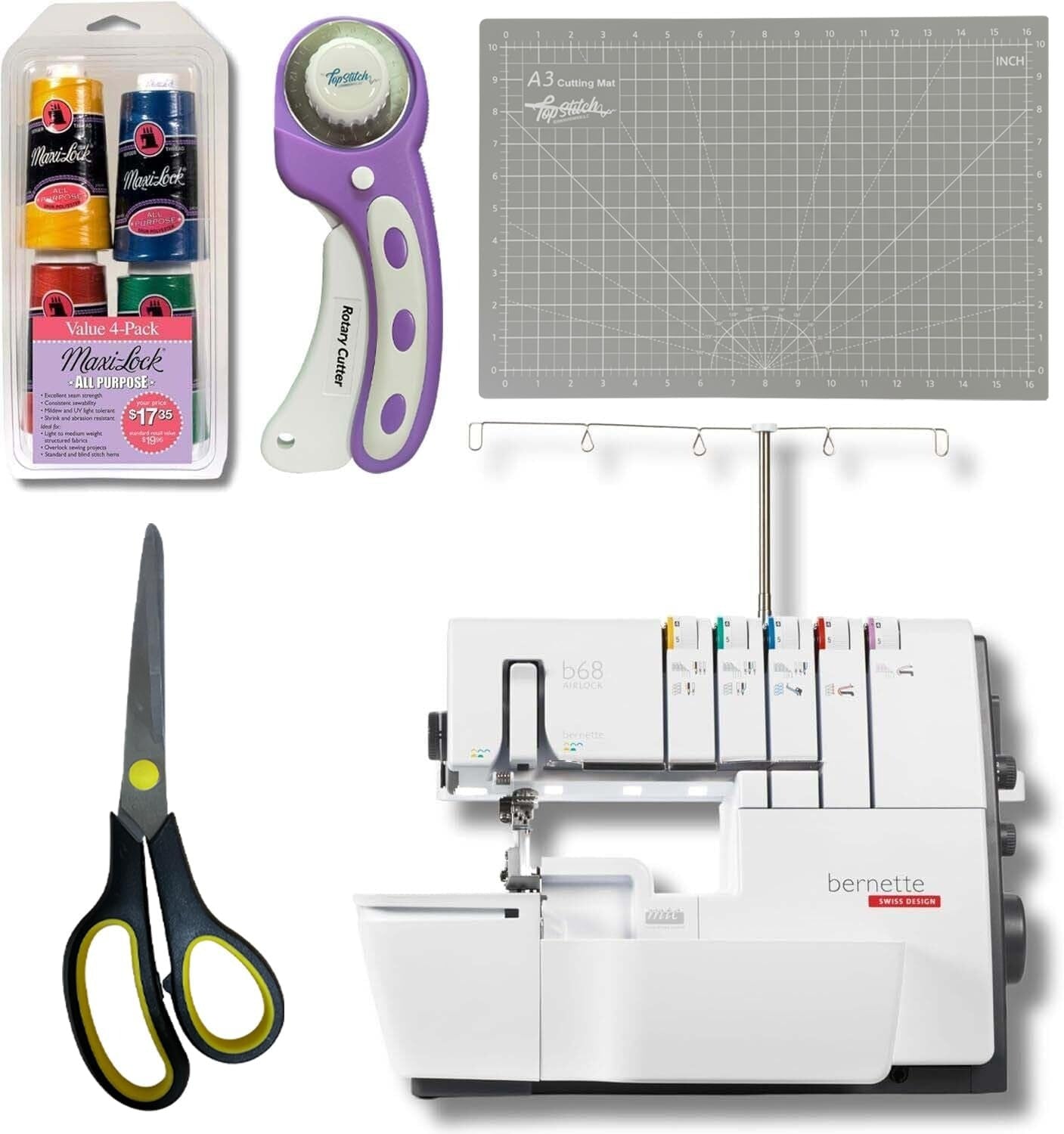 Bernette b68 AIRLOCK Combo Serger Bundle