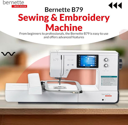 Bernette B79 Sewing & Embroidery Machine Deluxe Bundle with Northern Lights Thread Set