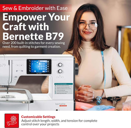 Bernette b79 Sewing & Embroidery Machine Bundle