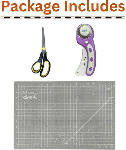 Bernette b05 Academy Sewing Machine Bundle with Scissors, Rotary Cutter, 12 Presser Feet & Extension Table