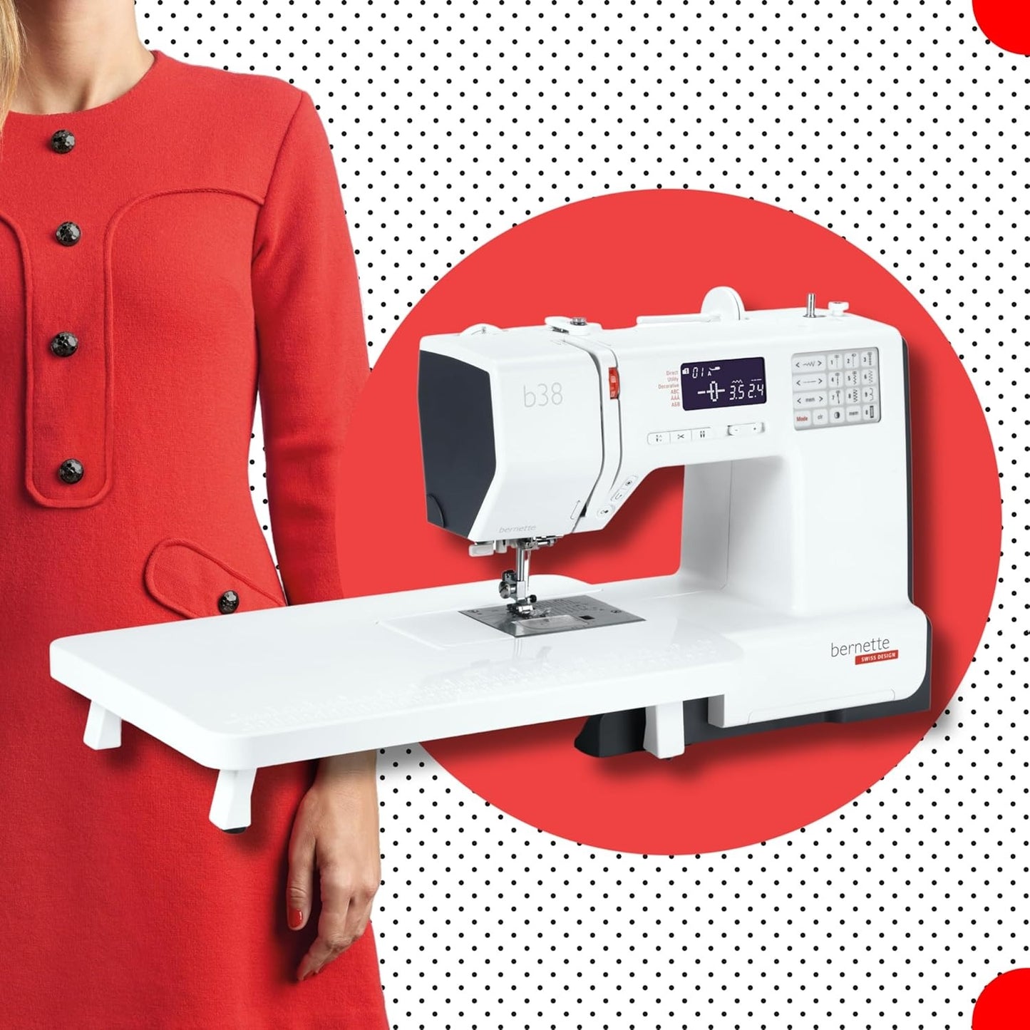 Bernette B38 Computerized Sewing Machine | Northern Lights Thread Set – Creative Power Meets Precision
