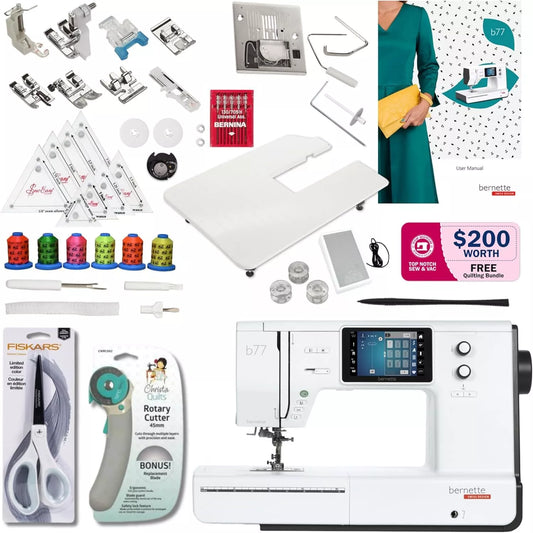 Refurbished  Bernette B77 Sewing Machine - Perfect for Beginners and Quilting Enthusiasts